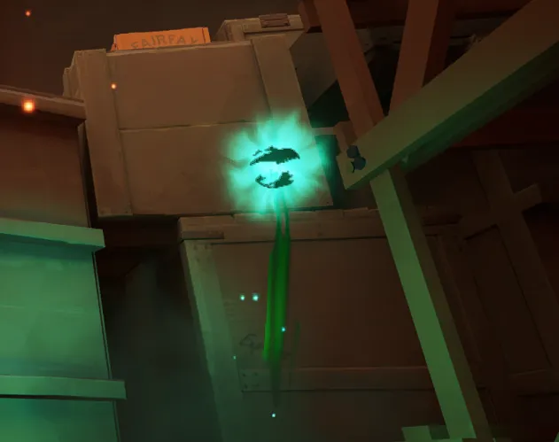 A Soul Orb floating in the air